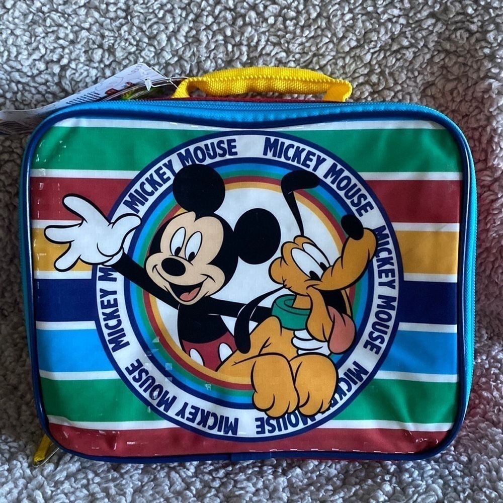 DISNEY Mickey & Pluto lunch bag NWT